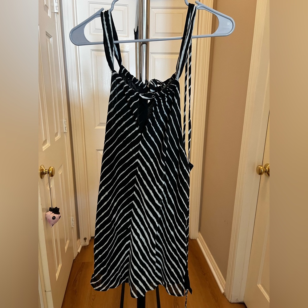 Ralph Lauren Black and White Striped Dress